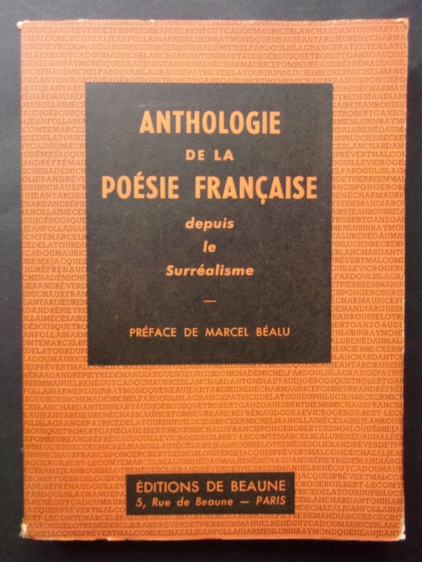 Détails Sur Anthologie De La Poésie Française Depuis Le Surréalisme Ex N 45100 1952 - 